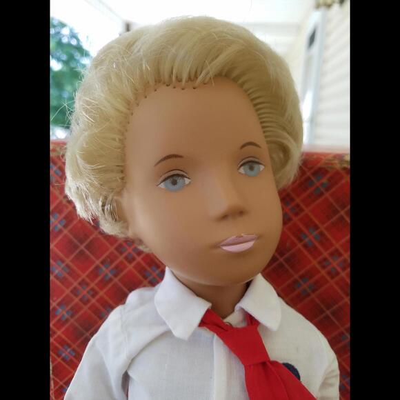 Vintage Sasha Doll Gregor Blonde doll school outfit  Made in England